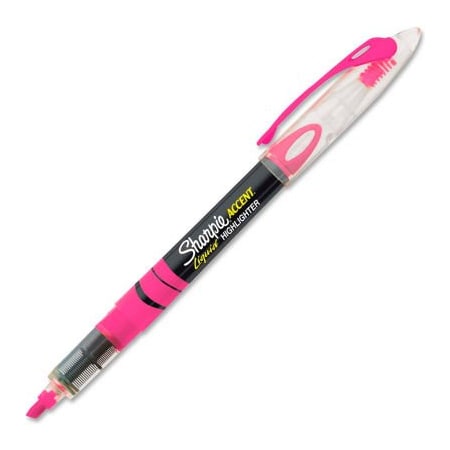 Sanford Sharpie Accent Liquid Pen Style Highlighter, Fluorescent Pink Ink 24429